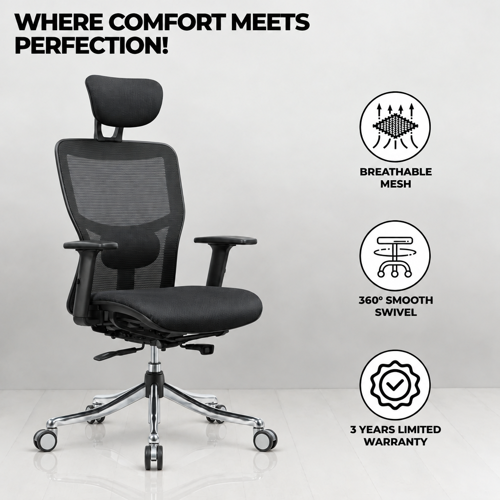 Sitvora Aura — Advanced High-Back Ergonomic Chair