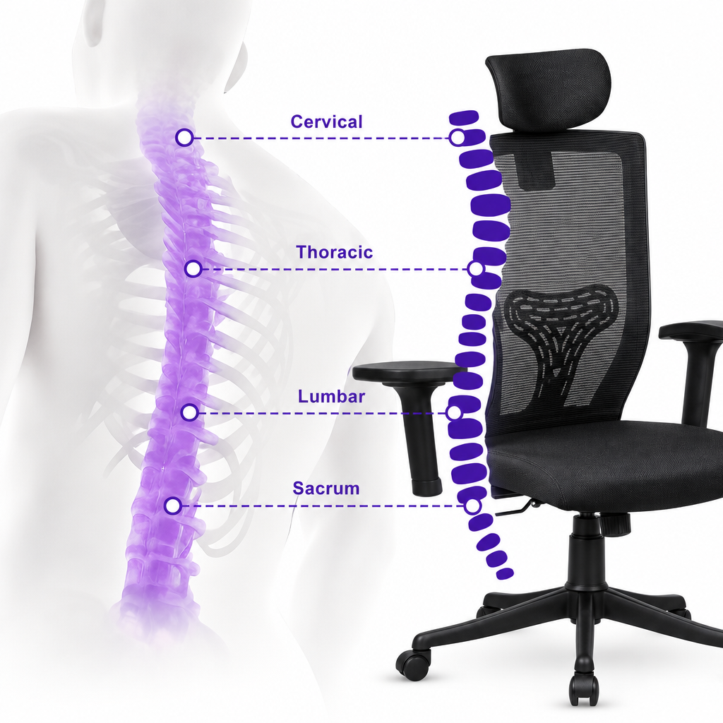 Sitvora Breeze — High-Back Mesh Ergonomic Chair