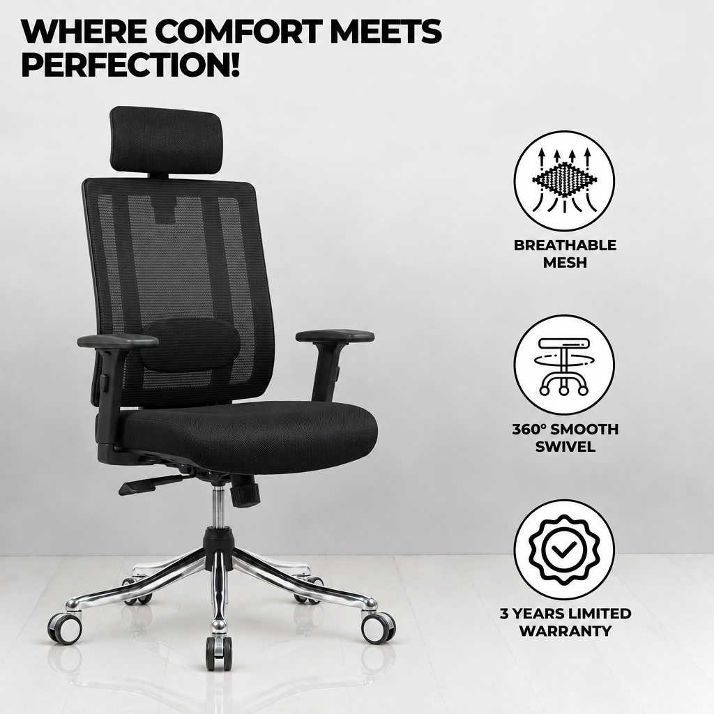 Sitvora Comfy — Advanced High-Back Ergonomic Chair