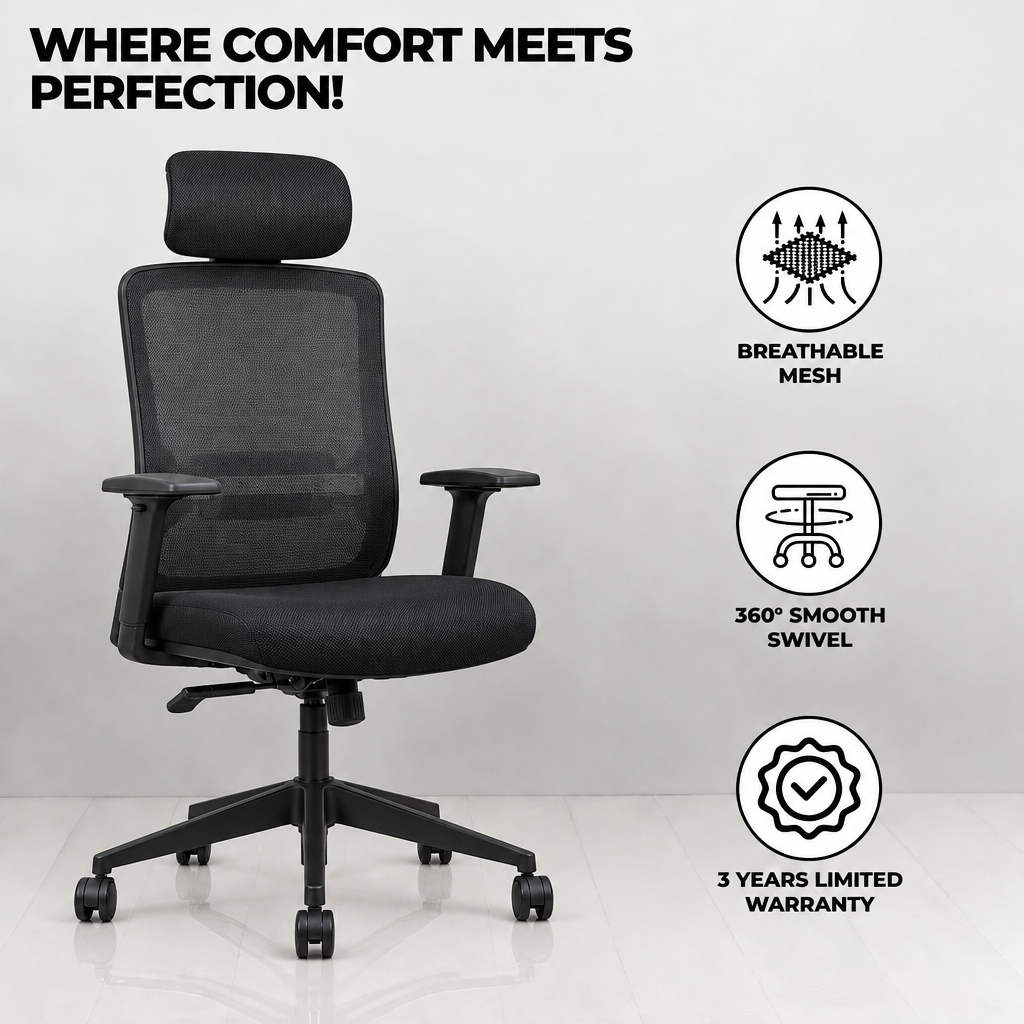 Sitvora Mustang — High-Back Ergonomic Office Chair