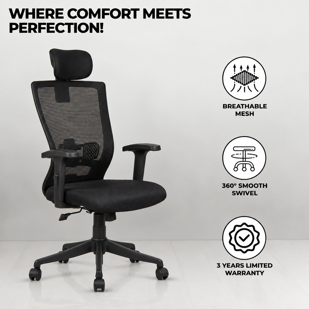 Sitvora Mystic — Advanced High-Back Ergonomic Chair