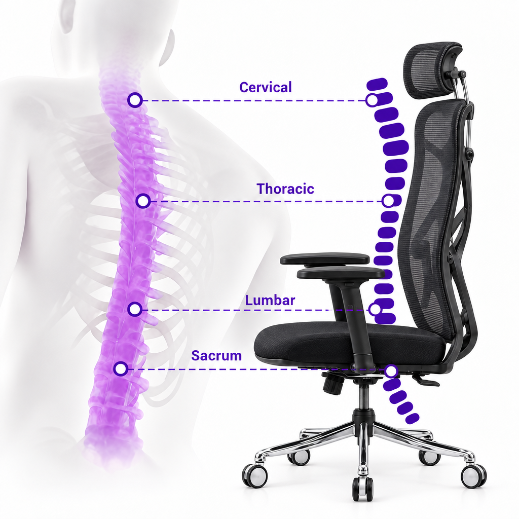 Sitvora Optimus — Advanced High-Back Ergonomic Chair (Flagship)