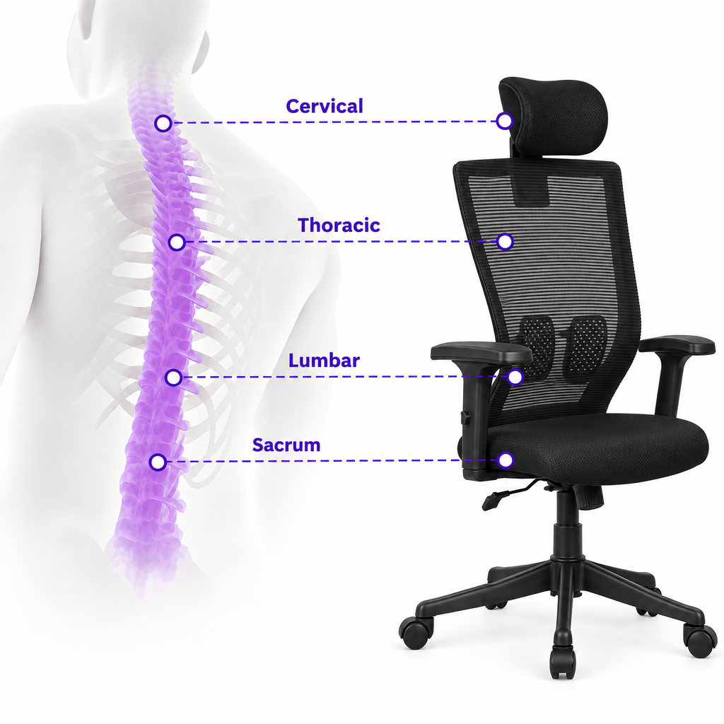 Sitvora Mystic — Advanced High-Back Ergonomic Chair